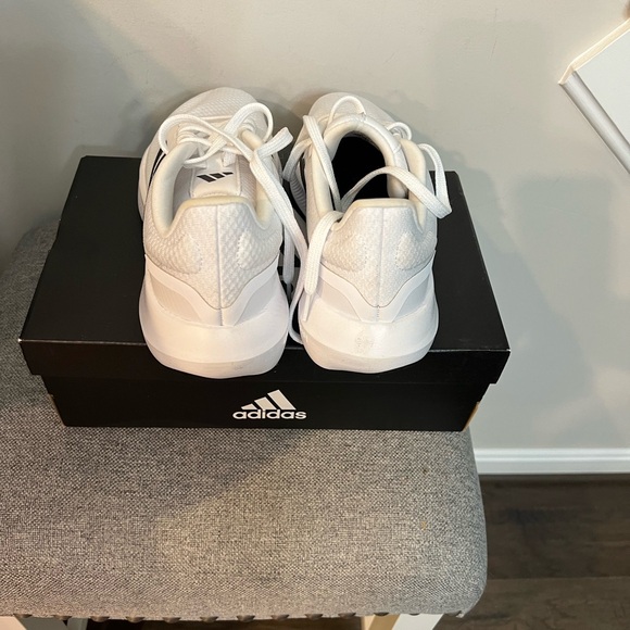 adidas Women's White and Black Sneakers - Picture 3 of 4